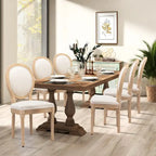 French Chair Dining Chair Solid Wood with Nailhead Trim Set of 2