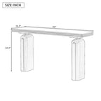 60 Long Console Table Entryway Accent Table for Living Room Hallway