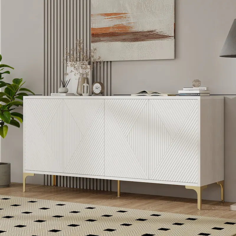 Buffet Cabinet with with Adjustable Shelves for Living Room