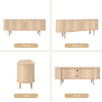 62.99in. Wood TV Stand For TVs up to 70in.