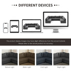 Modular Sectional Sofa, Reversible U Shaped Chenille Couch Set