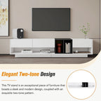 74 TV Stand with Storage & Compartment for TVs Up to 80