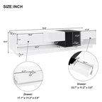 74 TV Stand with Storage & Compartment for TVs Up to 80
