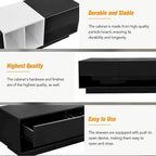 74 TV Stand with Storage & Compartment for TVs Up to 80