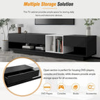 74 TV Stand with Storage & Compartment for TVs Up to 80
