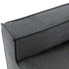 Grey 125 Modern 4-Seat Chaise Lounge Sofa for Living Room Relaxation, Indoor Sleeper