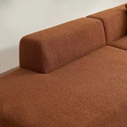105.51 Modern L-Shape 5 Seater Modular Sectional Sofa Couch with Chaise Lounge, in Soft Lambswool Sherpa Fabric