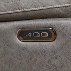 Grey Dual Motor Recliner Chair Featuring 240 Swivel, Rocking Function, USB Ports, and Adjustable Headrest