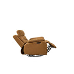Grey Dual Motor Recliner Chair Featuring 240 Swivel, Rocking Function, USB Ports, and Adjustable Headrest