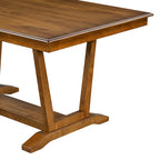 5-Piece Wooden Dining Table Set with 59 Rectangular Table & 4 Chairs