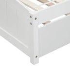 Twin Pine Platform Bed with Trundle & Headboard