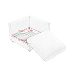 L Shaped Modular Couch Chenille Loveseat Sectional Sofa with Storage