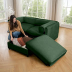 L Shaped Modular Couch Chenille Loveseat Sectional Sofa with Storage