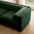 L Shaped Modular Couch Chenille Loveseat Sectional Sofa with Storage