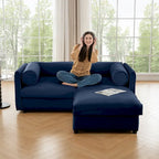L Shaped Modular Couch Chenille Loveseat Sectional Sofa with Storage