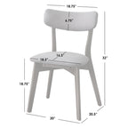 Lifestorey Cari Solid Wood Dining Chair (Set of 2)