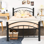 Costway Twin/Full/Queen Size Metal Bed Frame Platform Mattress