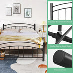 Costway Twin/Full/Queen Size Metal Bed Frame Platform Mattress