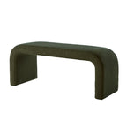 Set of 3 U-Shaped Modern Bench Teddy Ottoman Bench for Entryway, Bedroom End of Bed, Set of 3 Small Sofa Footrest