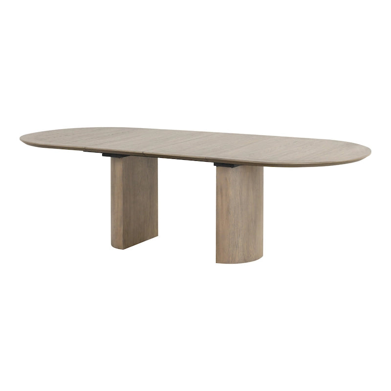 Furniture of America Lenn Modern Farmhouse Oak 102-inch Wood Extendable Dining Table