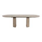 Furniture of America Lenn Modern Farmhouse Oak 102-inch Wood Extendable Dining Table