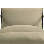 Fabric Accent Chair Metal Framed Sling Armchair Set of 2