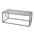 SEI Furniture Lanfranco Transitional Gold Metal Coffee Table