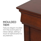 Furniture of America Devi Traditional 3-Piece Solid Wood Nightstand and Chest Set