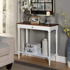 Convenience Concepts French Country 1 Drawer Hall Table with Shelf