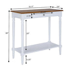 Convenience Concepts French Country 1 Drawer Hall Table with Shelf