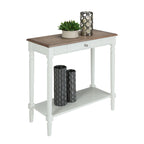 Convenience Concepts French Country 1 Drawer Hall Table with Shelf