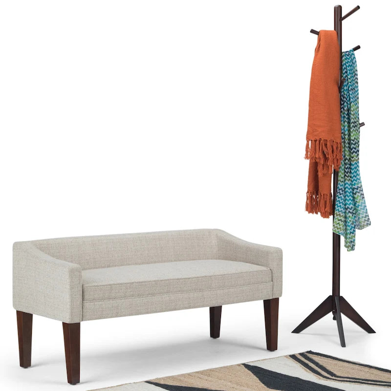 WYNDENHALL Layla 50 inch Wide Contemporary Upholstered Bench - 50x 22x 23.8
