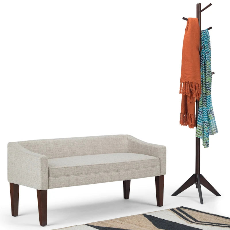 WYNDENHALL Layla 50 inch Wide Contemporary Upholstered Bench - 50x 22x 23.8