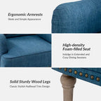 Geltrude Traditional Upholstered Accent Chair with Button Tufted Back Set of 2 by HULALA HOME