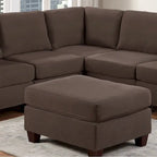Linen Like Fabric Ottoman