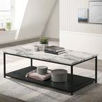 Vandy Contemporary 47-inch Wood 1-Shelf Coffee Table by Furniture of America