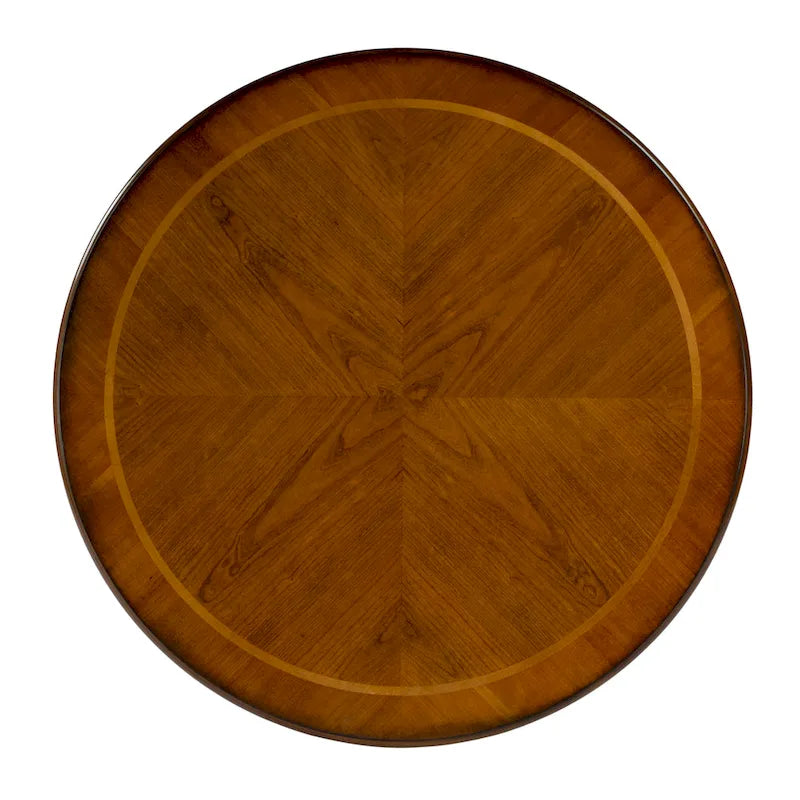Ellsworth 36 Ribbed Pedestal Foyer Table