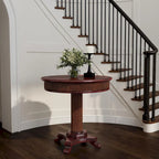 Ellsworth 36 Ribbed Pedestal Foyer Table