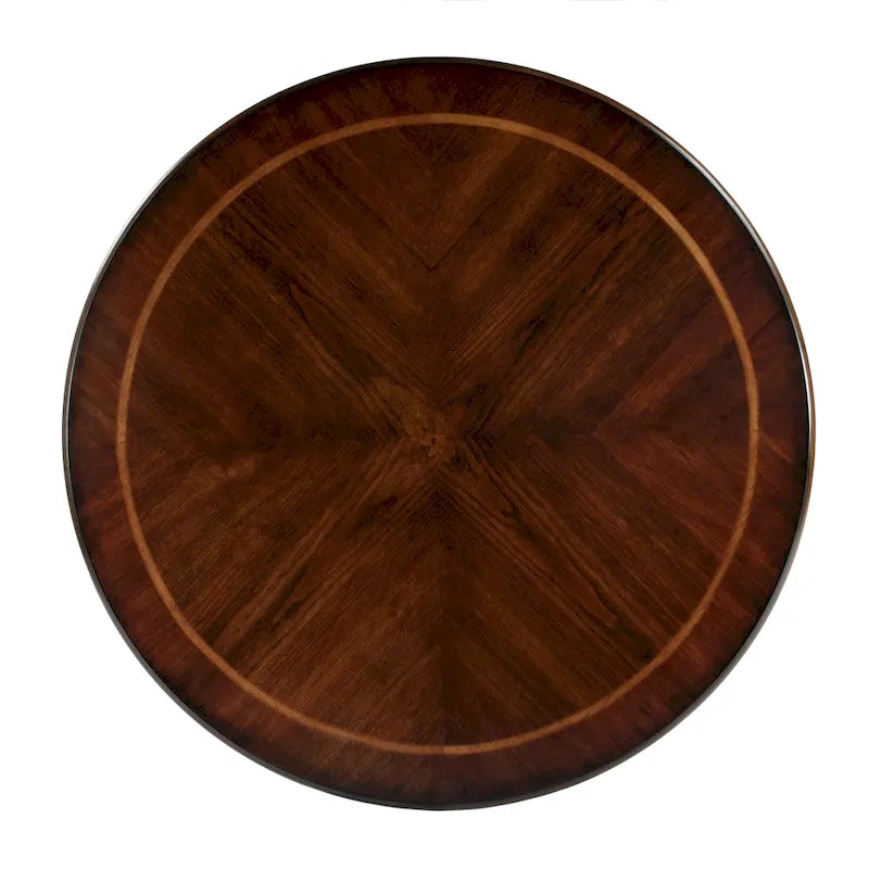 Ellsworth 36 Ribbed Pedestal Foyer Table