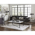 Saxon End Table in Matte Black