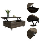 FM Furniture Boston Lift Top Coffee Table with Hidden Storage Compartment