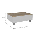 FM Furniture Boston Lift Top Coffee Table with Hidden Storage Compartment