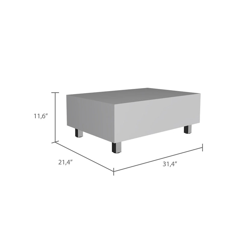 FM Furniture Boston Lift Top Coffee Table with Hidden Storage Compartment