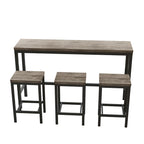 Pub Table Set with 3 Stools