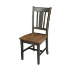 36 Round Solid Wood Extension Dining Table with 2 Dining Chairs