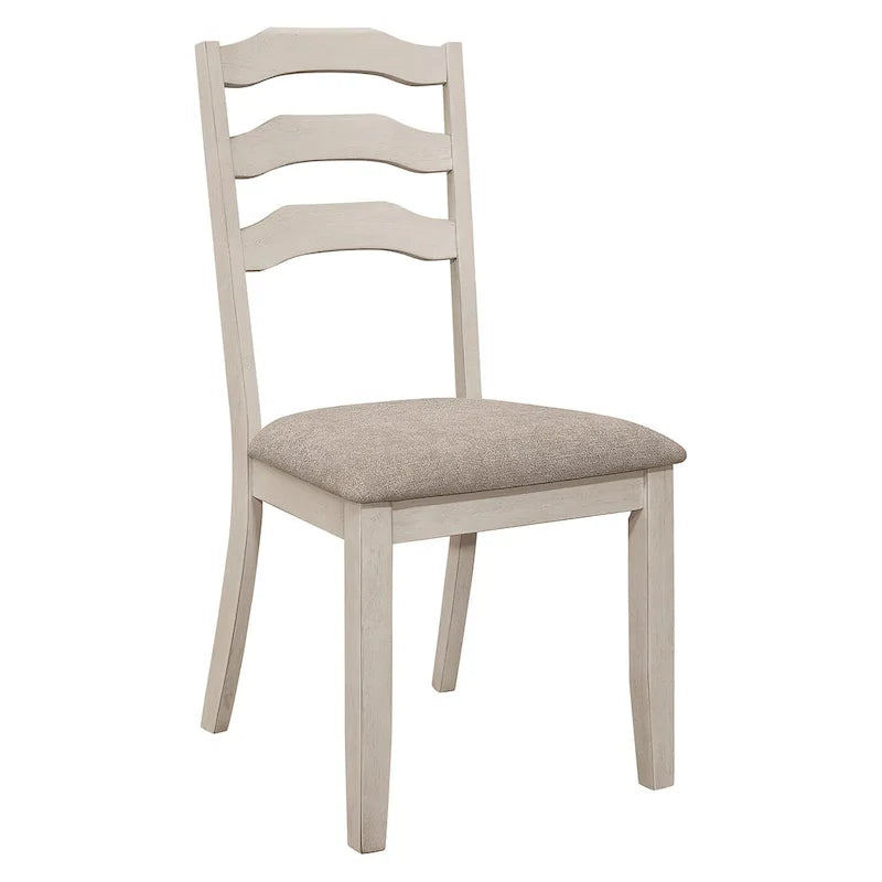Seaside Nutmeg and Rustic Cream 7-Piece Dining Table Set