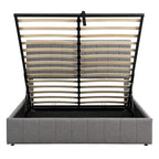 Mordern Upholstered Platform bed with a Hydraulic Storage System