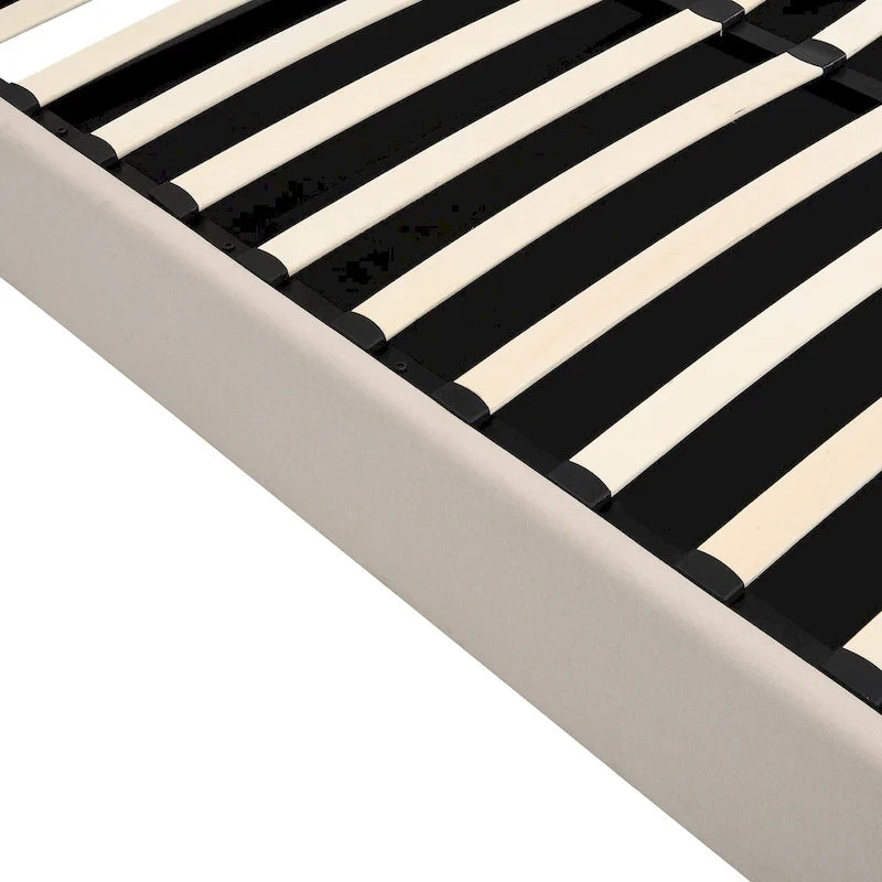 Mordern Upholstered Platform bed with a Hydraulic Storage System