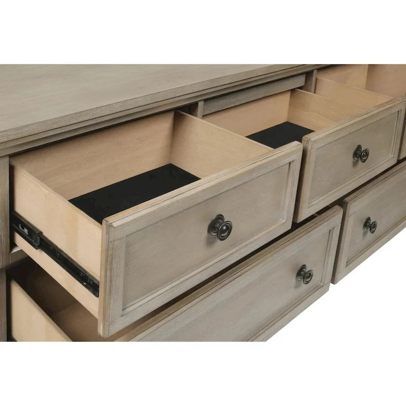 New Classic Furniture Salinger Pewter 5-Piece Bedroom Set with 2-Nightstand