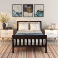 Wood Platform Bed Twin Bed Frame Panel Bed Mattress Foundation